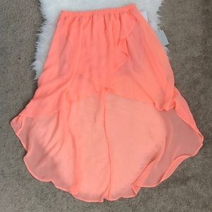 STATE Turkish Delight High-Low Maxi Skirt